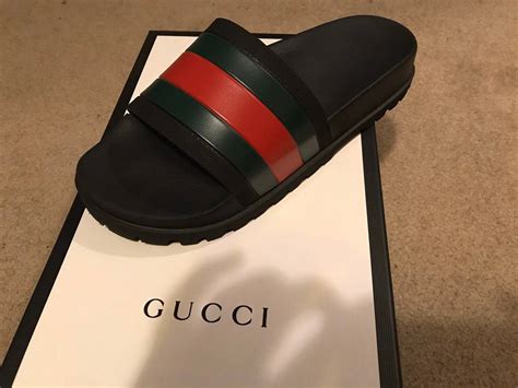 boot bottom gucci slides|Gucci slide sandals.